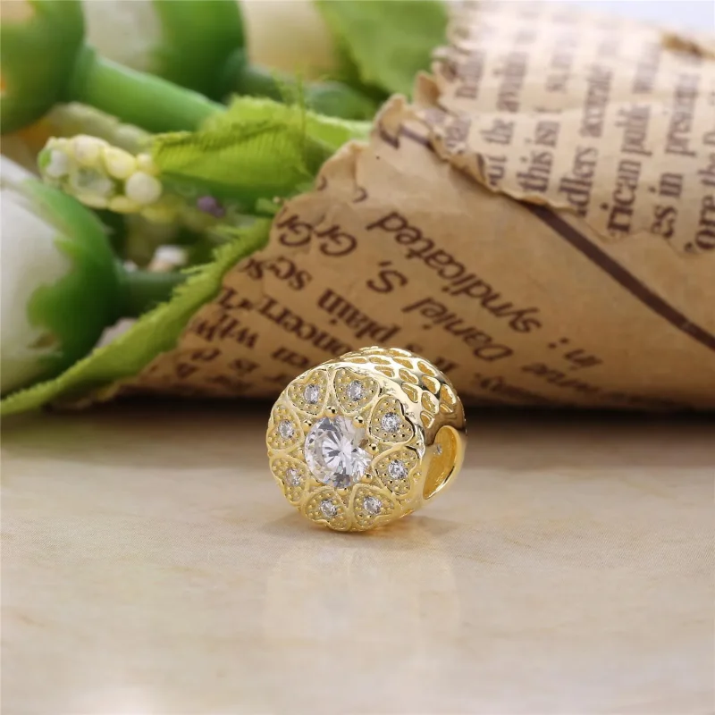 (slika za) PANDORA obesek Hearts of Gold - 750841CZ - Ogled 3