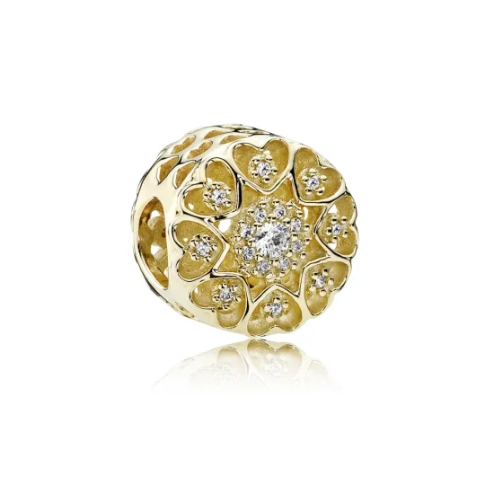 (slika za) PANDORA obesek Hearts of Gold - 750841CZ