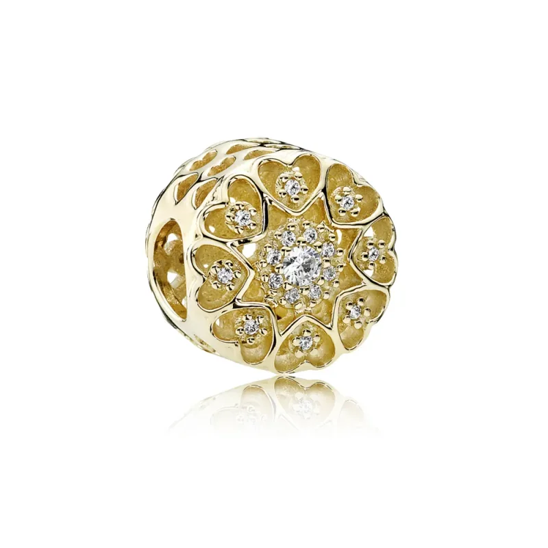 (slika za) PANDORA obesek Hearts of Gold - 750841CZ