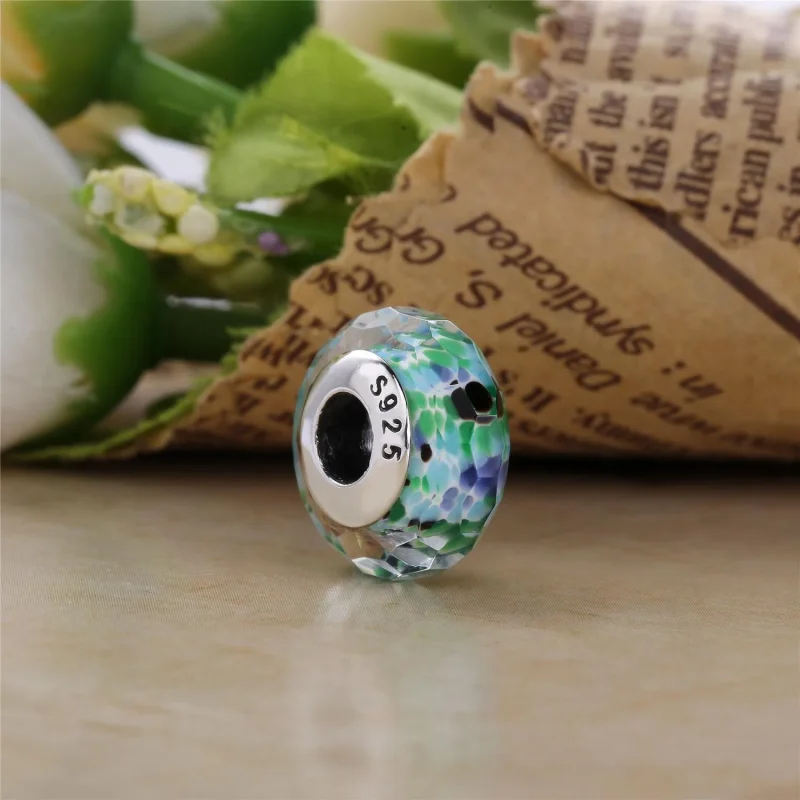 (slika za) PANDORA Obesek iz morskega stekla Shoreline, Murano steklo - 791608 - Ogled 2