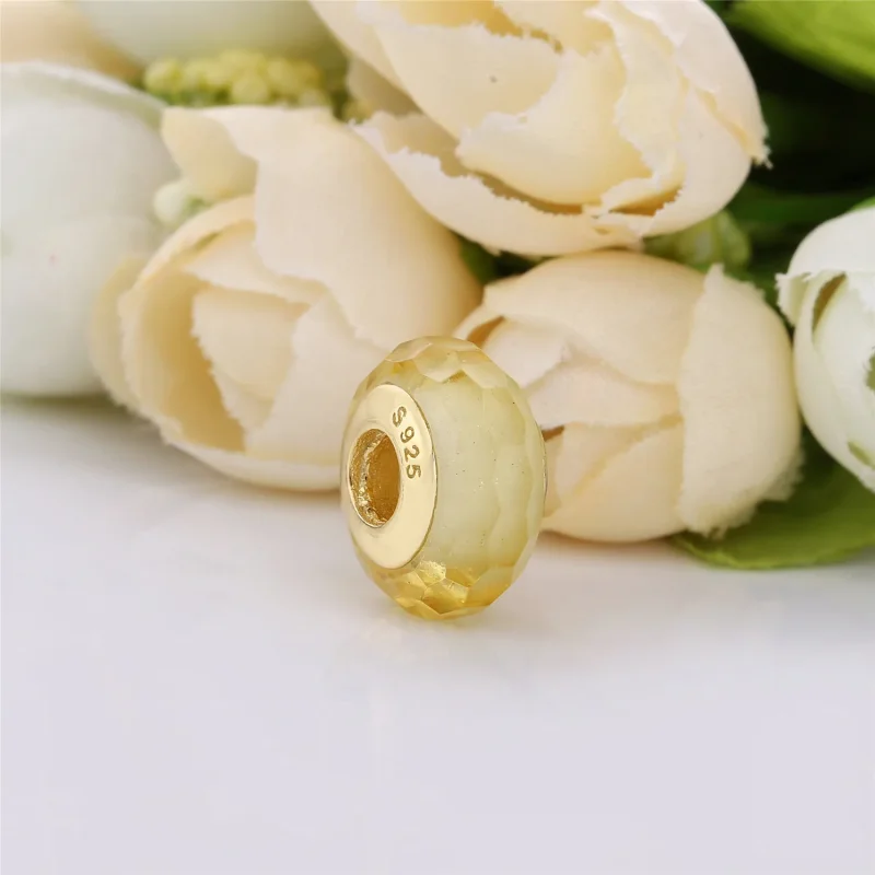 (slika za) PANDORA obesek iz muranskega stekla z zlatimi fasetami - 767647 - Ogled 2