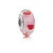 PANDORA obesek Kisses All Around, Murano steklo - 796598