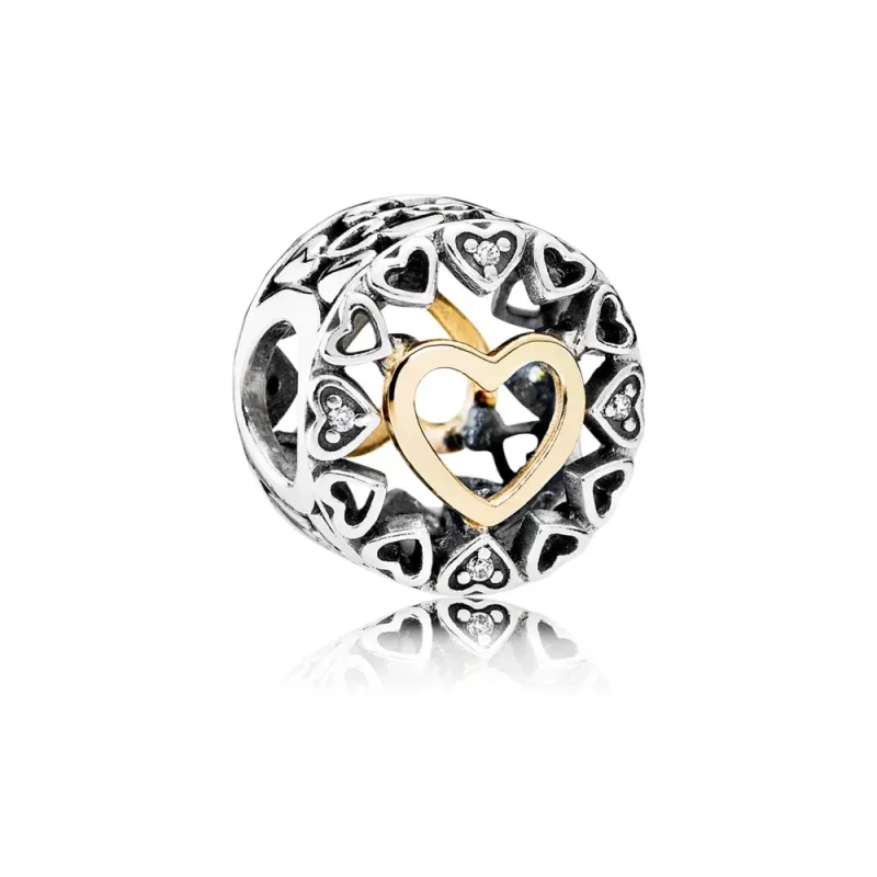 (slika za) PANDORA obesek Loving Circle, prozoren CZ - 792009CZ - Slika izdelka