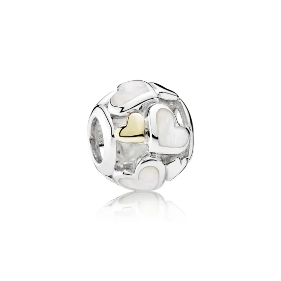 (slika za) PANDORA obesek Luminous Hearts - 791879MOP