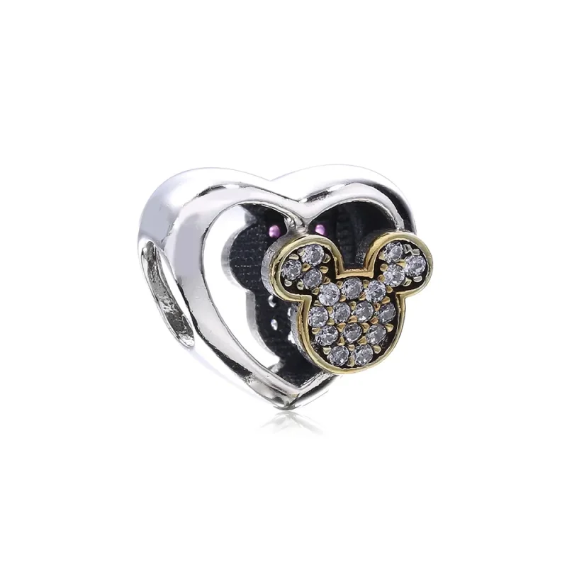 (slika za) PANDORA Obesek Mickey and Minnie Together, Clear CZ - PX00295-1 - Slika izdelka