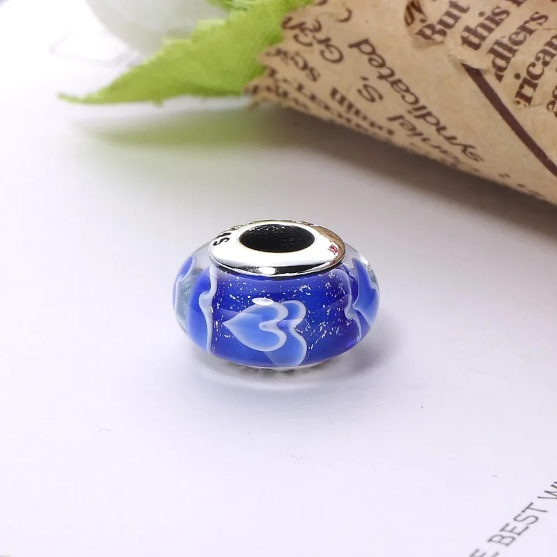 (slika za) PANDORA Obesek Murano iz steklenih rož - PL00053-1 - Ogled 3