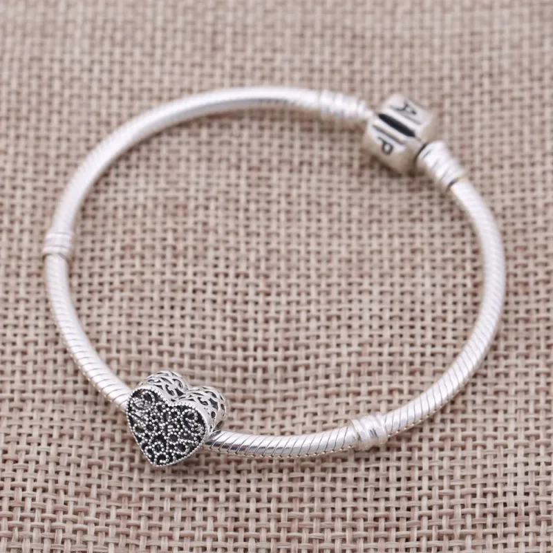 (slika za) PANDORA Obesek Romance Openwork Heart - 791811 - Ogled 2