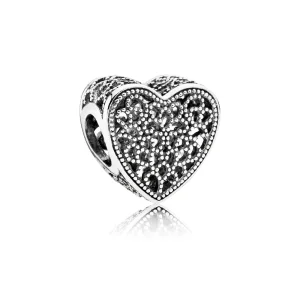 (slika za) PANDORA Obesek Romance Openwork Heart - 791811
