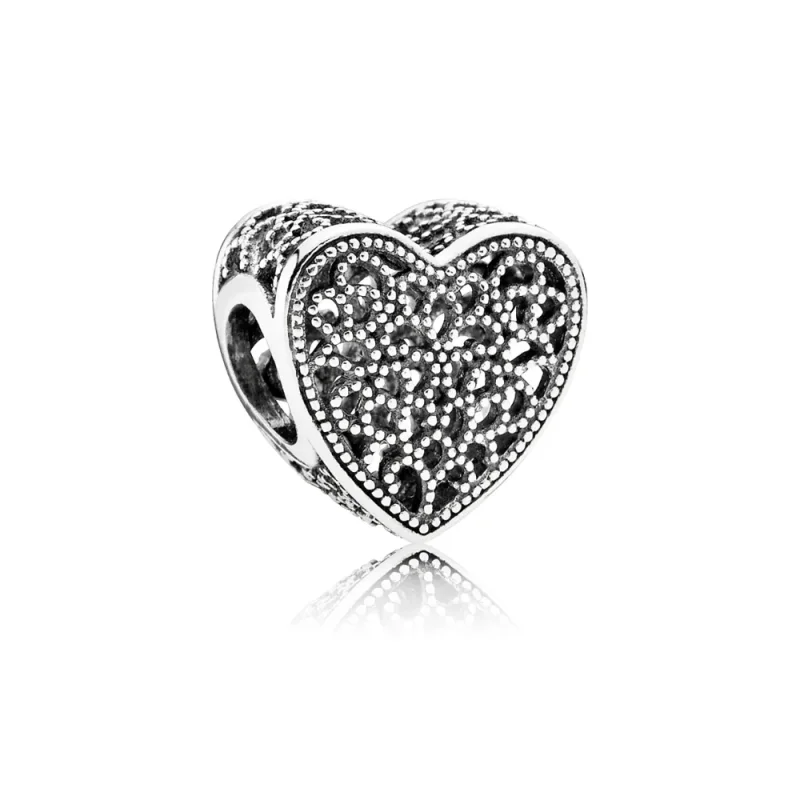 (slika za) PANDORA Obesek Romance Openwork Heart - 791811 - Slika izdelka
