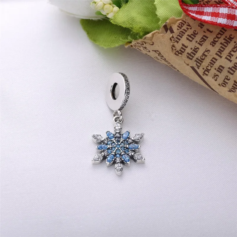 (slika za) PANDORA obesek s kristalizirano snežinko - 791761nblmx - Ogled 5