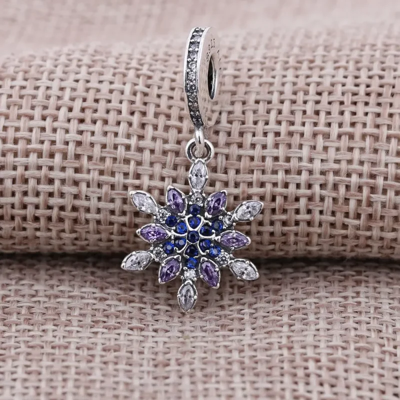 (slika za) PANDORA obesek s kristalizirano snežinko - 791761nblmx - Ogled 7