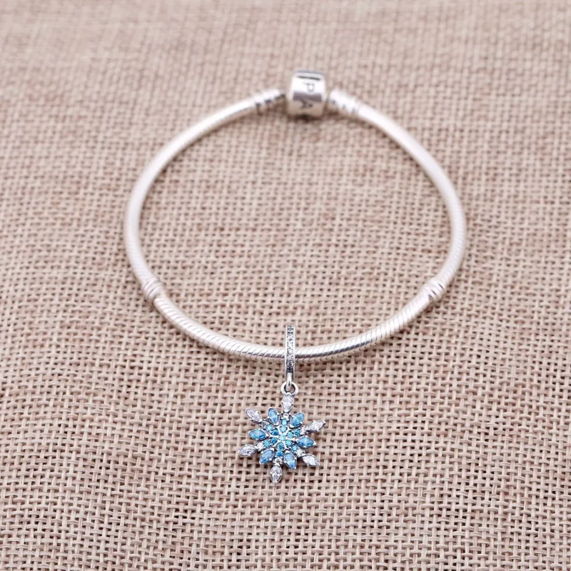 (slika za) PANDORA obesek s kristalizirano snežinko - 791761nblmx - Ogled 8