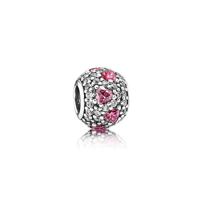 (slika za) PANDORA obesek s kroglo Heart Pavé Gems - 791249 CZS - Slika izdelka