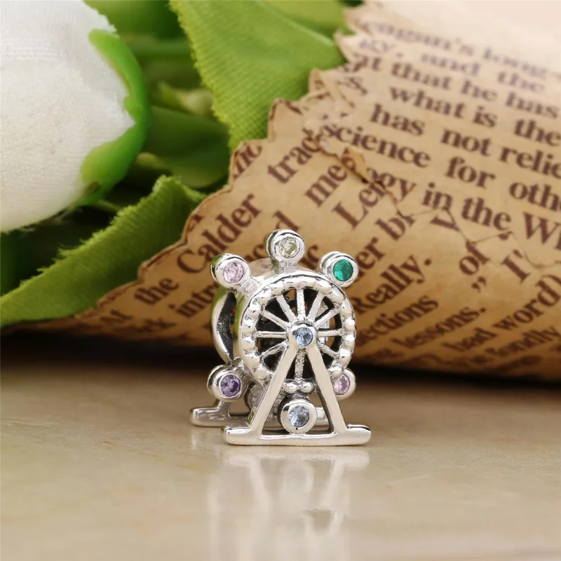 (slika za) PANDORA obesek s panoramskim kolesom, večbarvni kristali - 797199NLCMX - Ogled 2