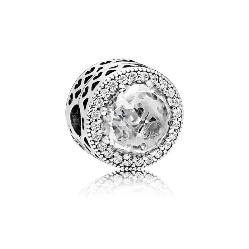 (slika za) PANDORA obesek s sponkami Radiant Hearts - 796239CZ