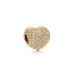 PANDORA obesek s sponkami Shine Pave Open My Heart - 767156CZ