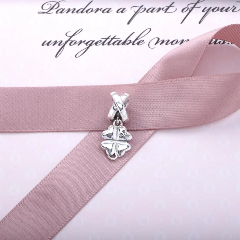 (slika za) PANDORA obesek s štiriperesno deteljico - 790572EN25 - Ogled 3