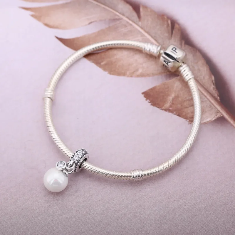 (slika za) PANDORA obesek s svetlečo eleganco - 791871P - Ogled 2