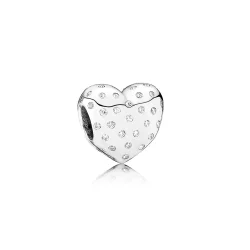 PANDORA Obesek Sparkle of Love, prozoren CZ - 791241CZ
