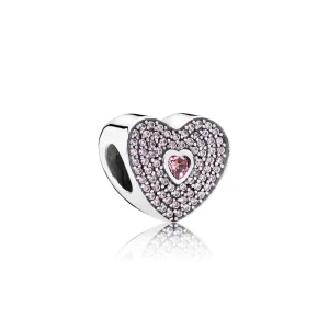 (slika za) PANDORA obesek Sweet Heart - 791555CZS
