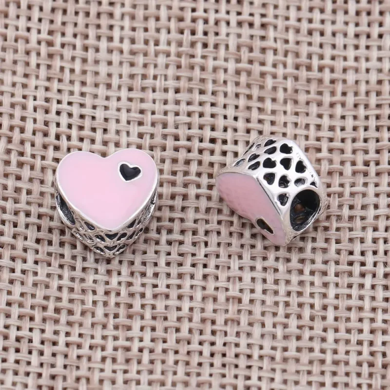(slika za) PANDORA obesek Sweet Love Heart Charm - 791812EN40 - Ogled 3