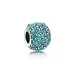 PANDORA Obesek Teal Shimmering Droplets Charm - 791755mcz