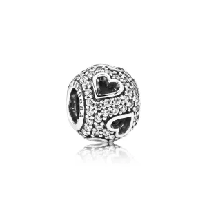 (slika za) PANDORA Obesek Tumbling Hearts - 791426CZ
