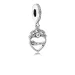 PANDORA obesek v obliki srca princese Crown - 791962cz