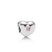 PANDORA obesek v obliki srca, roza CZ - 790134PCZ