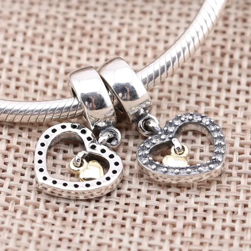 (slika za) PANDORA Obesek z obeskom Forever In My Heart - 791421CZ - Ogled 2