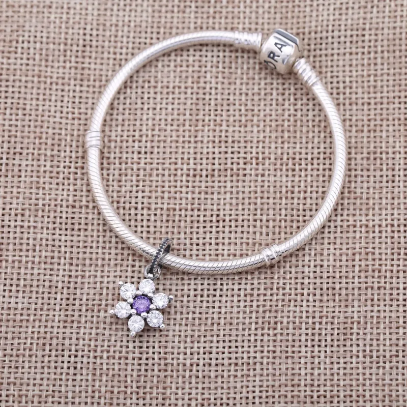 (slika za) PANDORA Obesek z obeskom Forget Me Not - 791833ACZ - Ogled 2