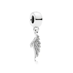 (slika za) PANDORA obesek z obeskom Majestic Feathers - 791750CZ