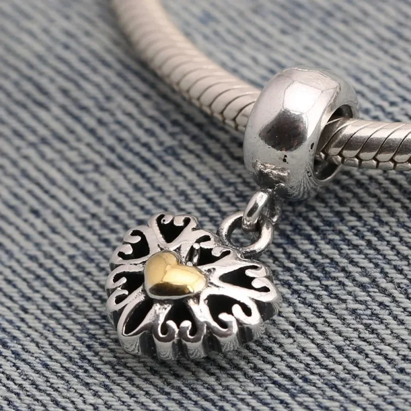 (slika za) PANDORA Obesek z obeskom Openwork Love - 791274 - Ogled 2
