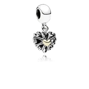 PANDORA Obesek z obeskom Openwork Love - 791274 (slika za) PANDORA Obesek z obeskom Openwork Love - 791274