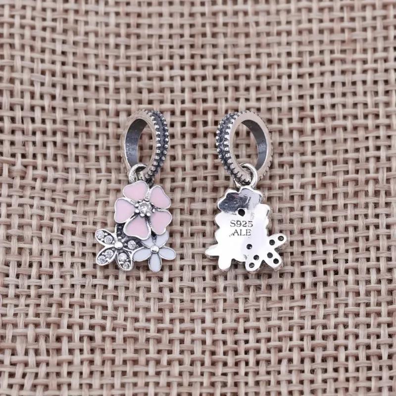 (slika za) PANDORA Obesek z obeskom Poetic Blooms - 791824ENMX - Ogled 3