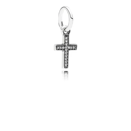 (slika za) PANDORA obesek z obeskom Sparkling Faith - 791310CZ
