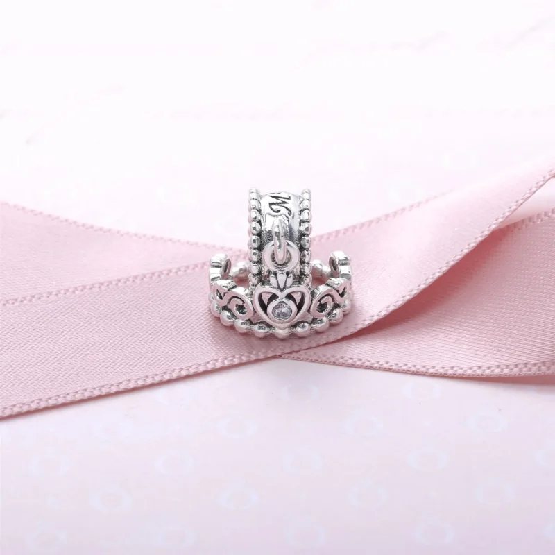 (slika za) PANDORA Obesek z obeskom Tiara My Princess - 791117CZ - Ogled 3