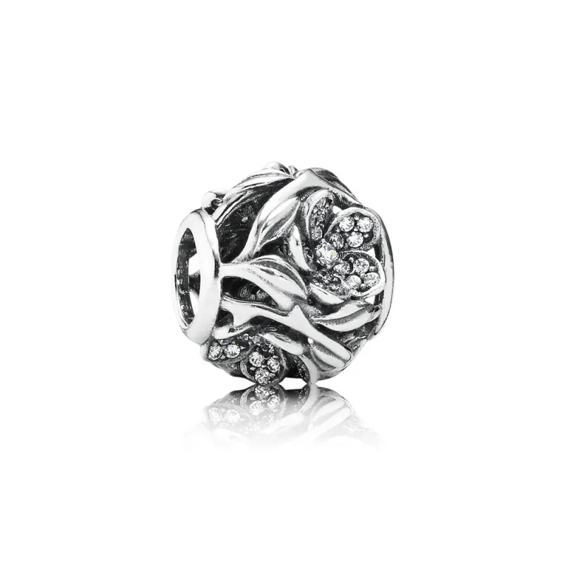 (slika za) PANDORA Obesek z rožicami Openwork Pavé - 791419CZ - Slika izdelka