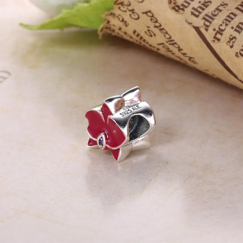 (slika za) PANDORA obesek z rožnato orhidejo - 792074EN69 - Ogled 3