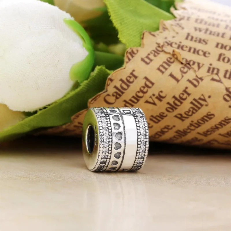 (slika za) PANDORA Obesek z vrtečimi se srčki - 797402CZ - Ogled 2