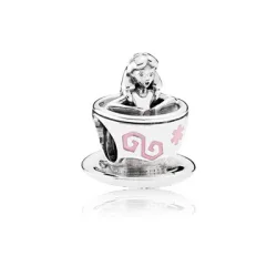 PANDORA Obesek za čajno skodelico Disney Parks Alice in Wonderland - 792126enmx