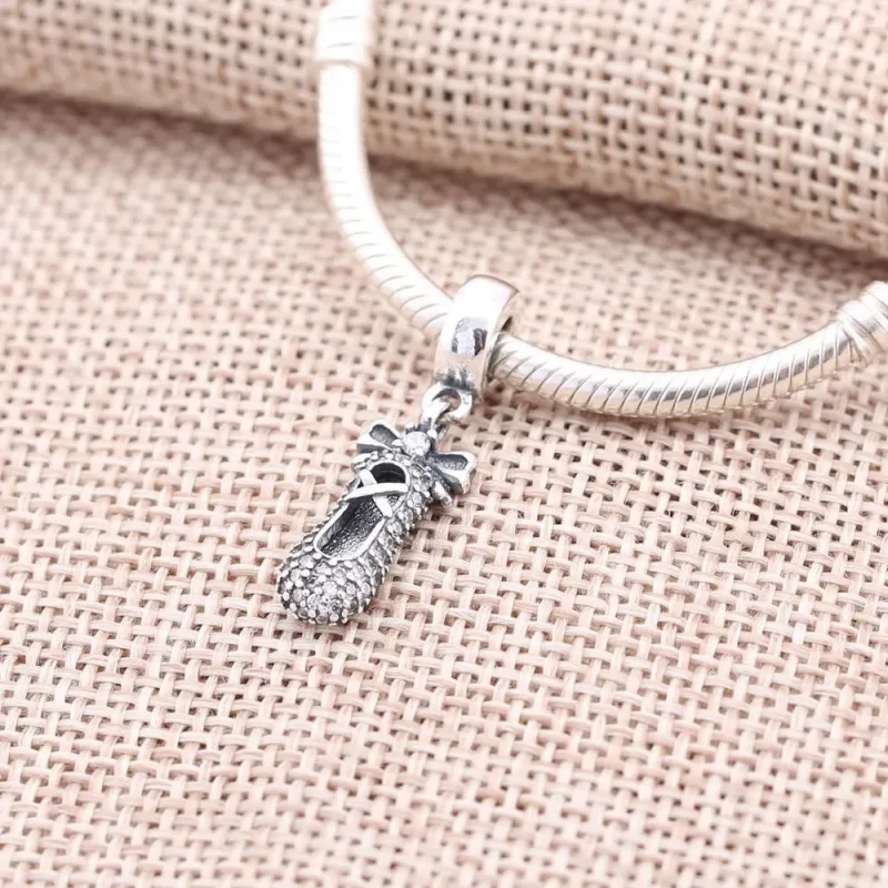 (slika za) PANDORA obesek za baletni copat - 791506CZ - Ogled 2