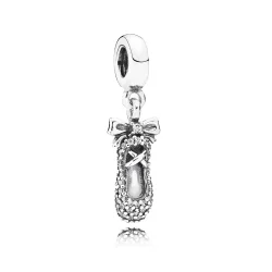 PANDORA obesek za baletni copat - 791506CZ