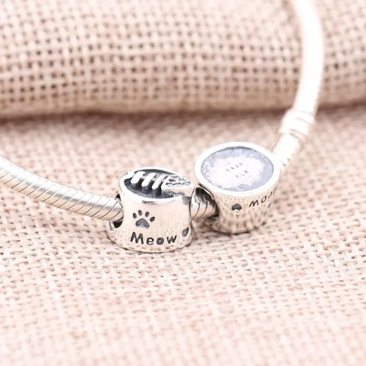 PANDORA obesek za mačjo skledo - 791716CZ