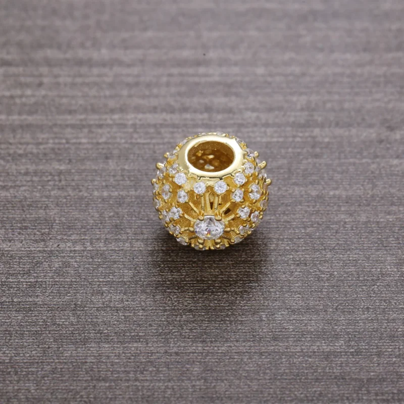 (slika za) PANDORA obesek za notranji sijaj, prozorno CZ 14K zlato - 750838CZ - Ogled 3