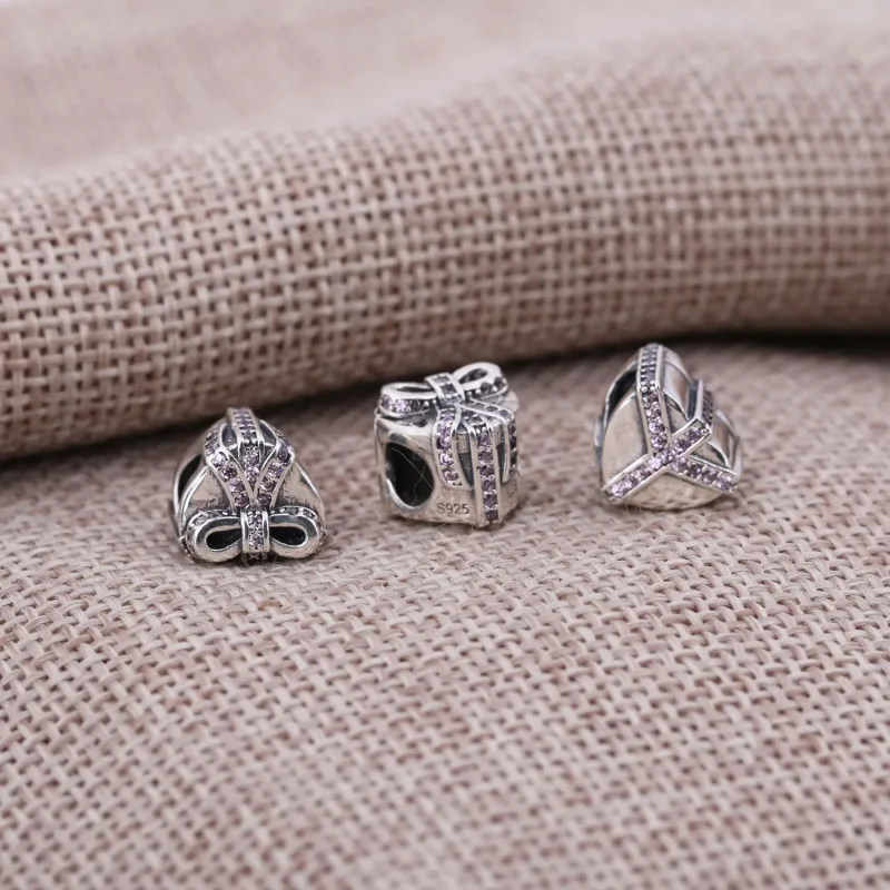 (slika za) PANDORA Obesek za čokoladne škatle Pink With Love - 791423PCZ - Ogled 2