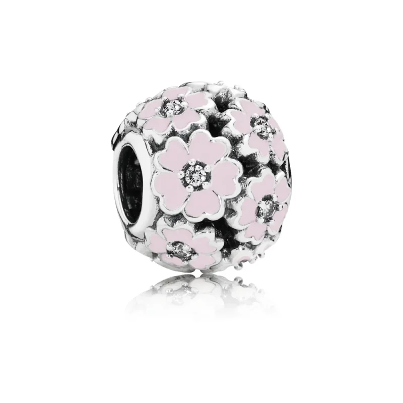 (slika za) PANDORA Obesek za travnik Pink Primrose - 791488EN68 - Slika izdelka