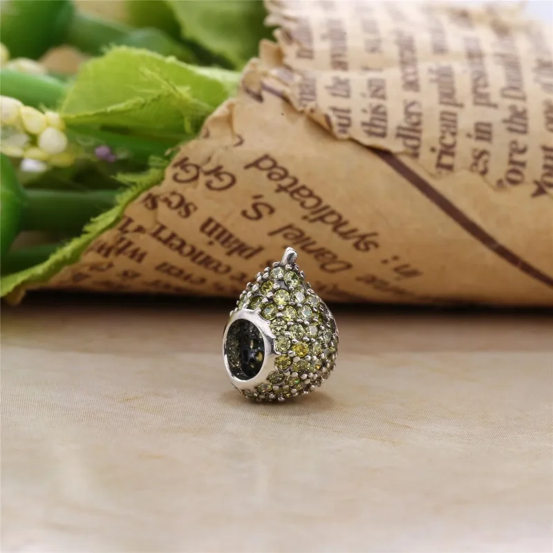 (slika za) PANDORA Obesek zelena pavé hruška - 791486NLG - Ogled 3