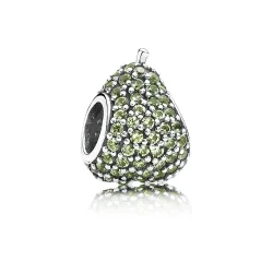 PANDORA Obesek zelena pavé hruška - 791486NLG