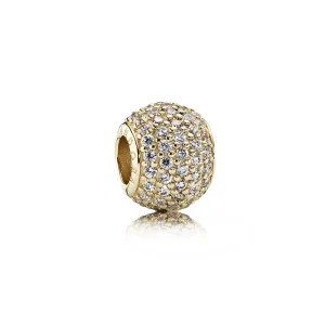 (slika za) PANDORA Pavé Lights Charm, prozorno CZ 14K zlato - 750819CZ